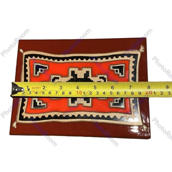 Arius Santa Fe Art Tile 1987 Ganado Rug 6” x 8” - Picture 5 of 6